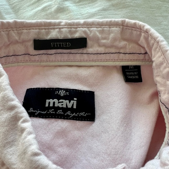 Mavi Fitted Logo LS Oxford Shirt - Picture 6 of 7